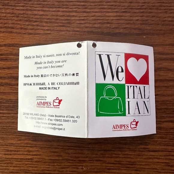 Angelo Carbotti Italian leather satchel handbag Red Gold Blue Crossbody 35cm - Picture 14 of 14